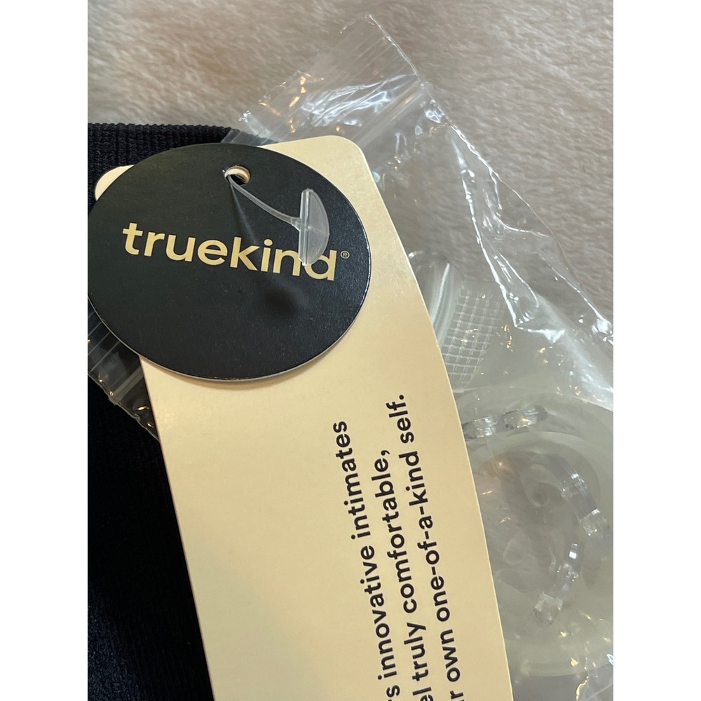 Truekind Convertible Strapless Bandeau Bra Black 3XL Seamless Wirefree NWT - Picture 2 of 11